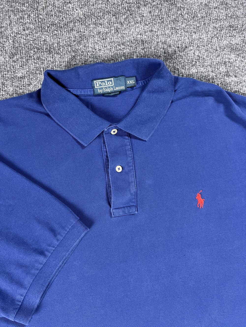 Polo Ralph Lauren Polo Blue Cotton Short Sleeve Mens Extra Extra Large